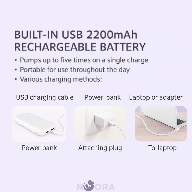 Noora Nomad - The Ultra-Portable Silent electric Breast Pump