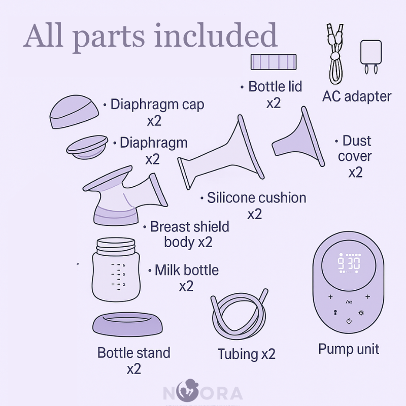 Noora Nomad - The Ultra-Portable Silent electric Breast Pump