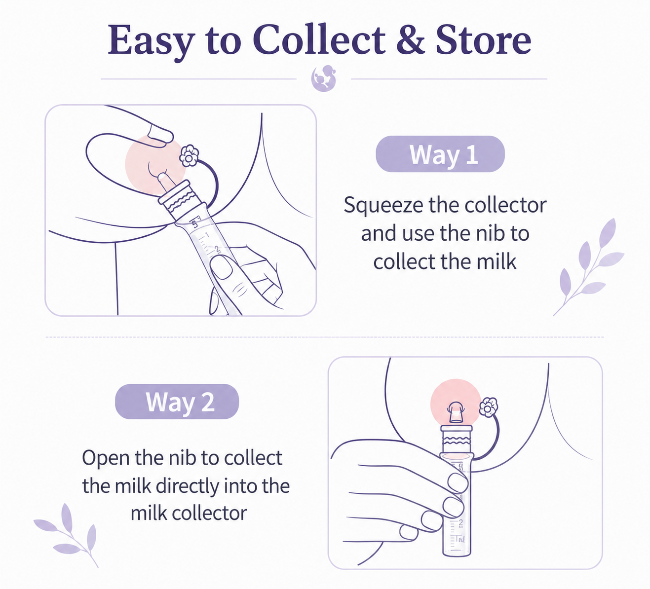 Noorafirst – Colostrum Collector with Cap (2 units)