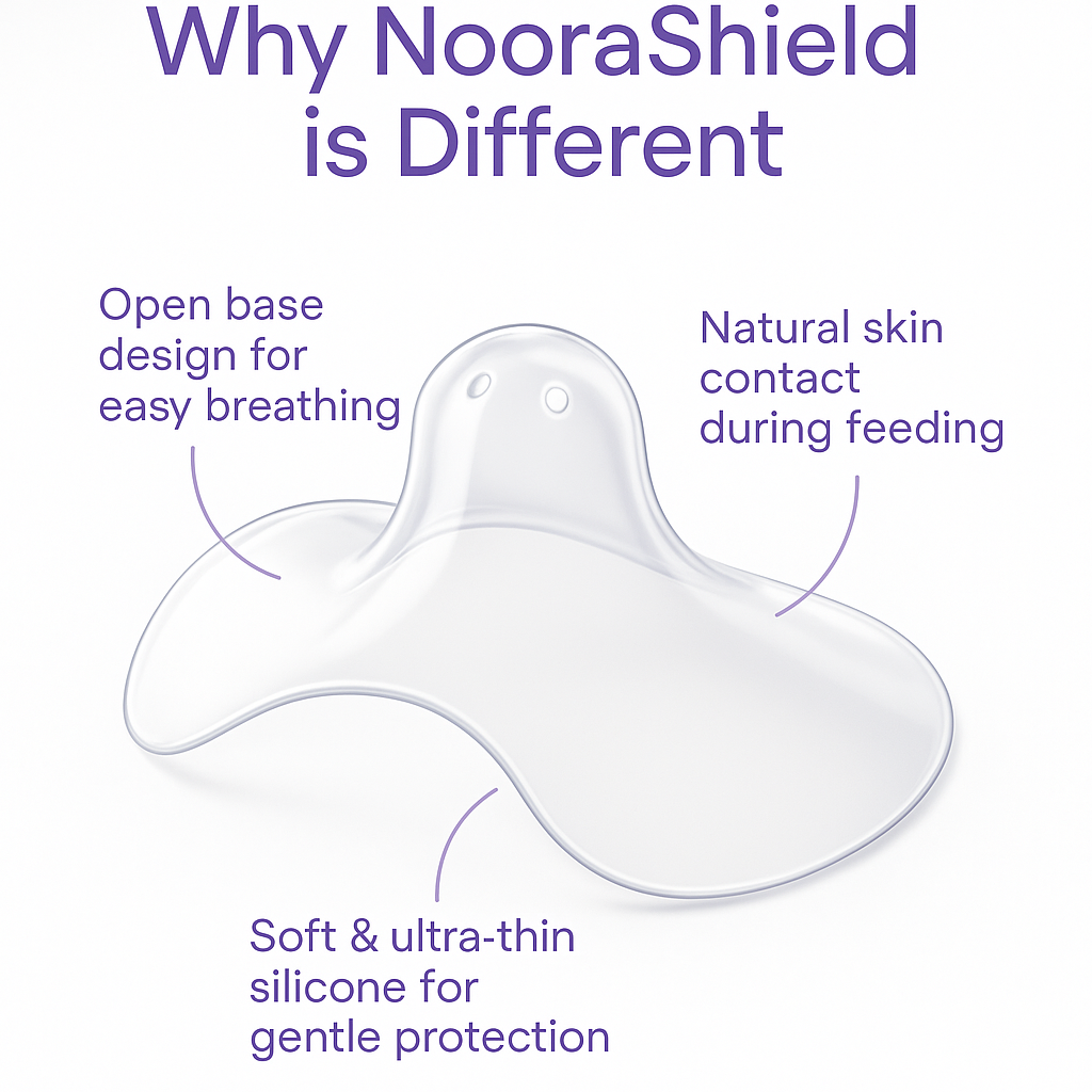Noorashield – Nipple Shields for breastfeeding support (one pair)