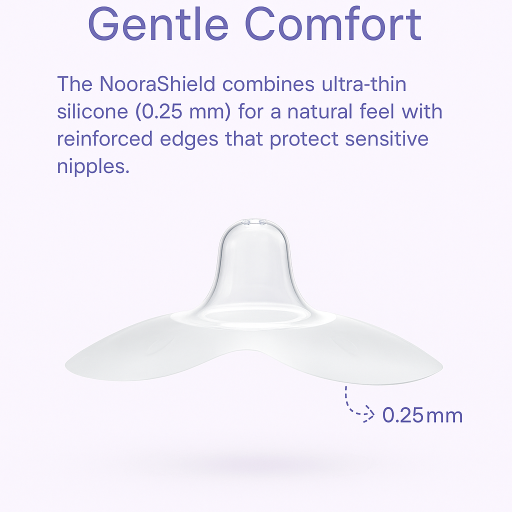 Noorashield – Nipple Shields for breastfeeding support (one pair)