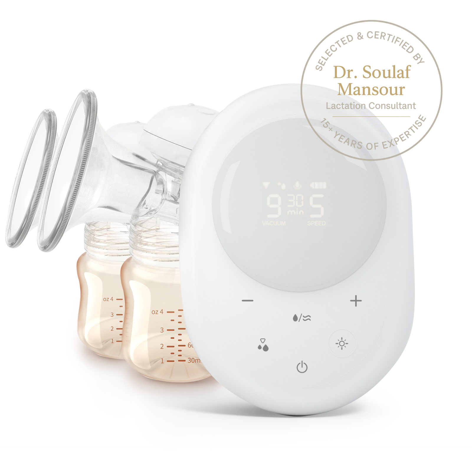 Silent wearable breast pump Noora Nomad with soft silicone comfort