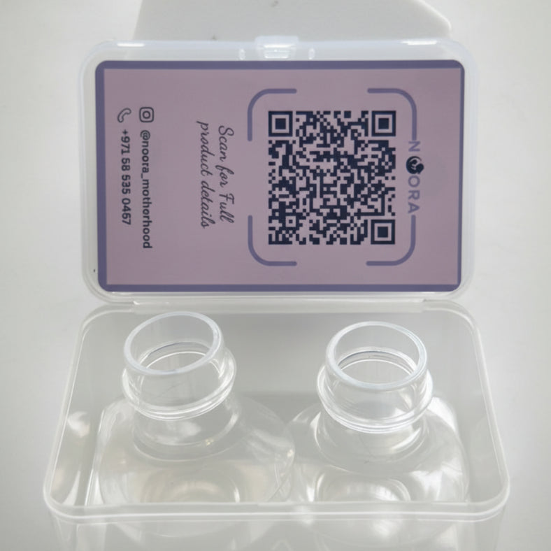 Noora silicone flange inserts packaging box