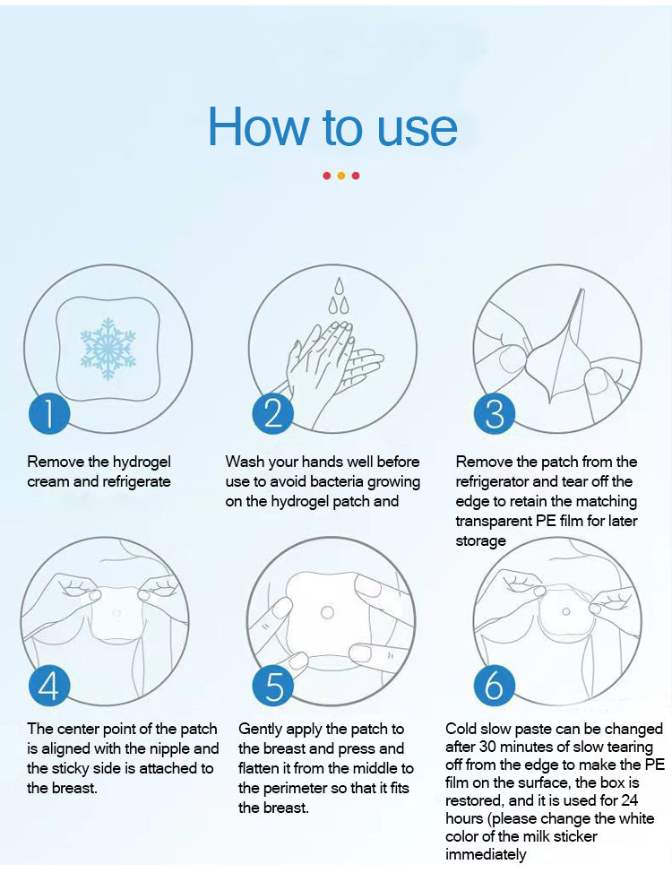 Nooragel - Cooling pads for Breastfeeding comfort (pack of 10)