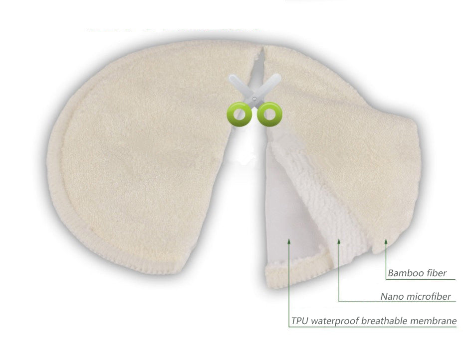 NooraBamboo – Reusable Bamboo Nursing Pads - One pair