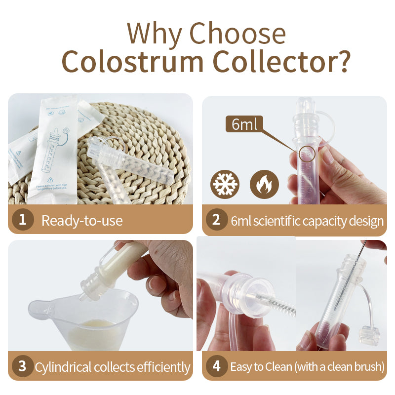 Noorafirst – Silicone Colostrum Collector with Cap - 6 ml (2 units)
