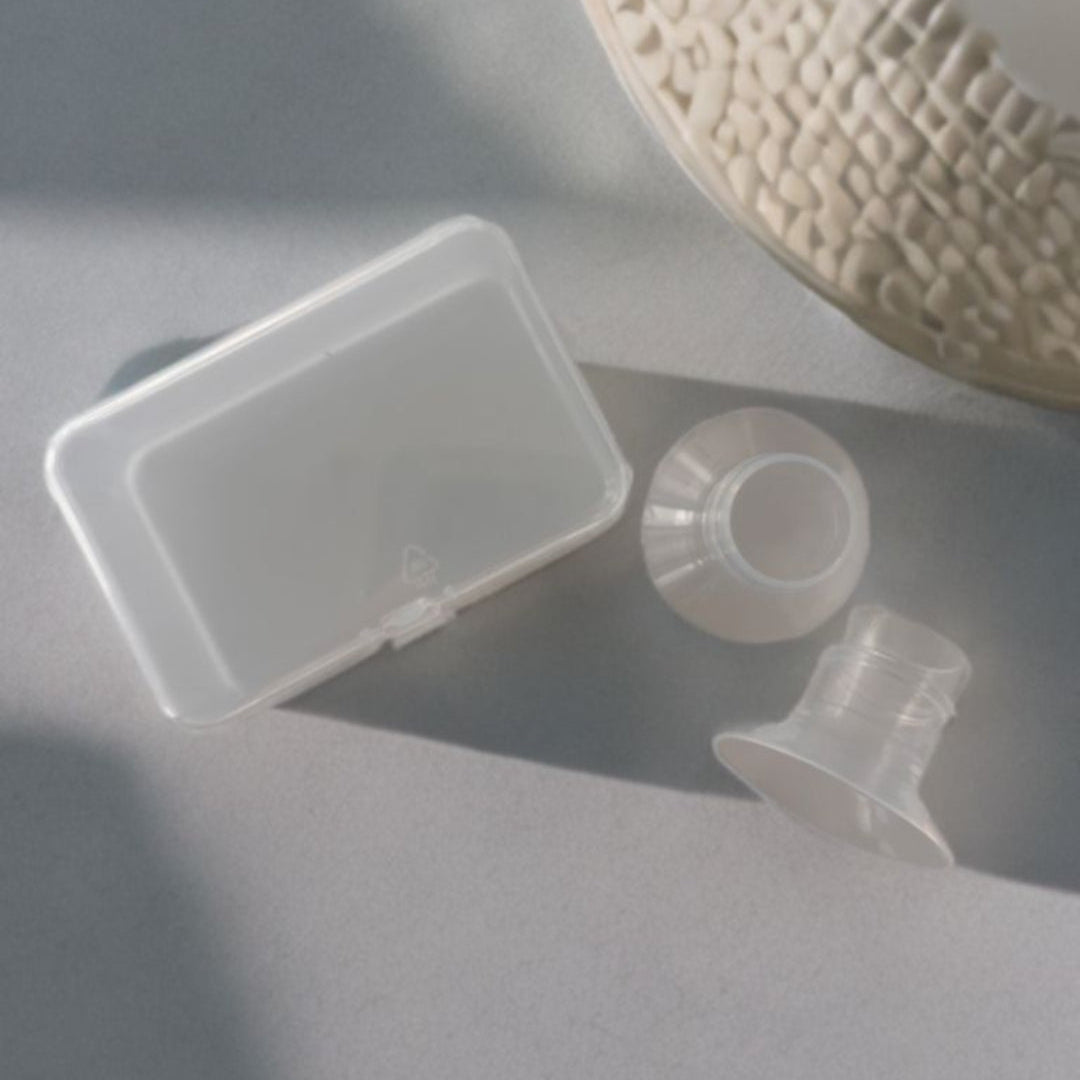 Silicone flange inserts for breast pump soft comfort fit